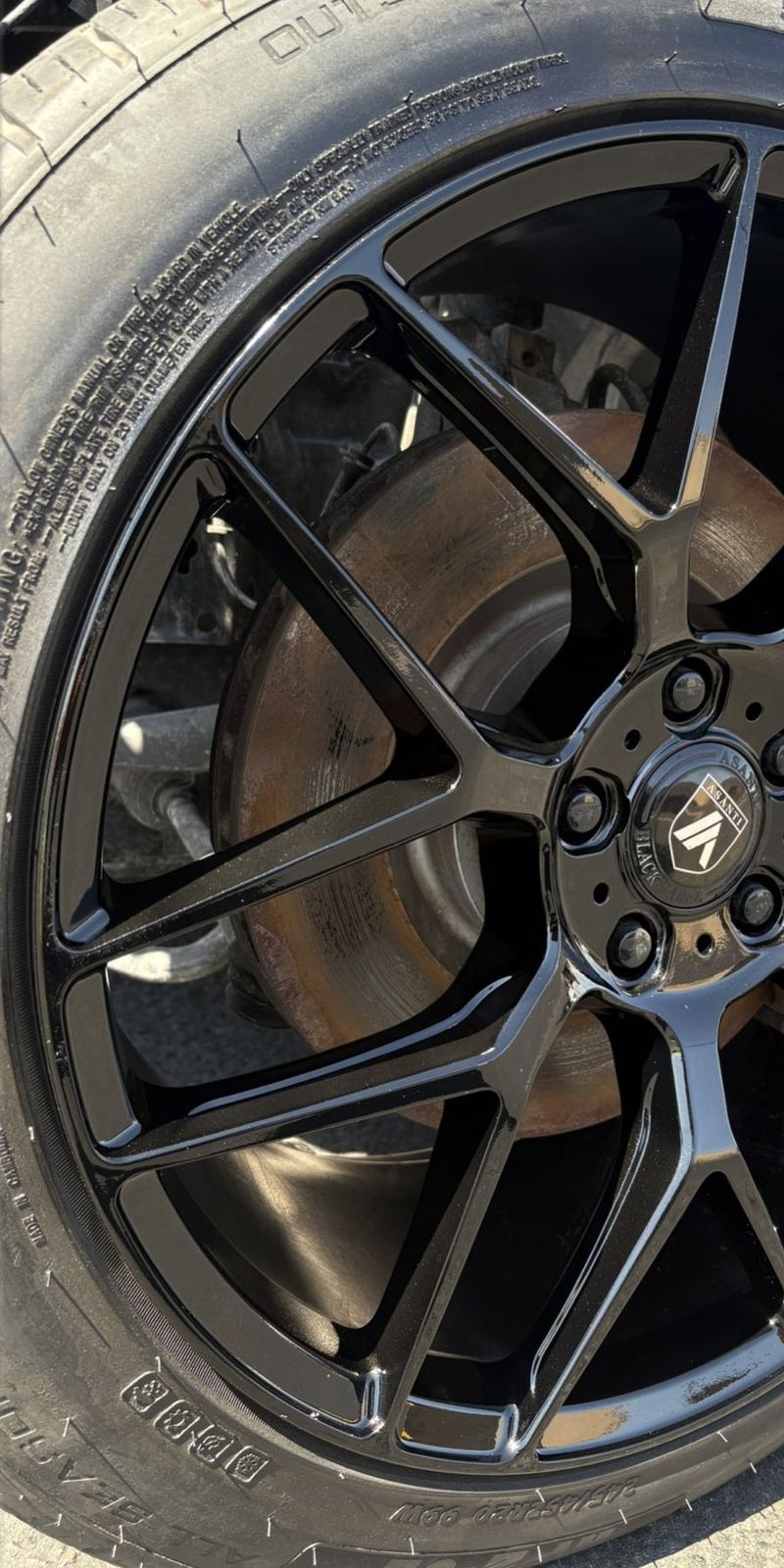 Asanti Black Label wheel after repair