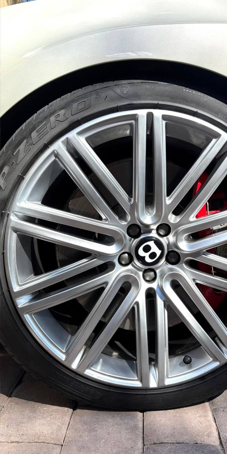 Bentley wheel after repair