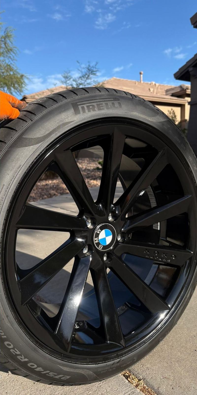 BMW wheel after repair