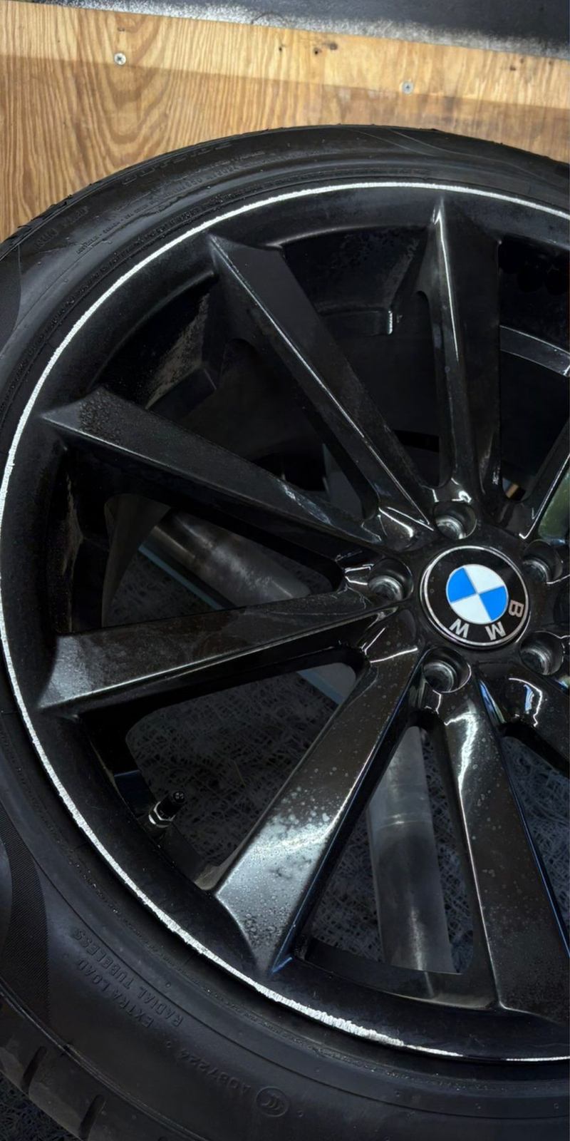 BMW wheel before repair