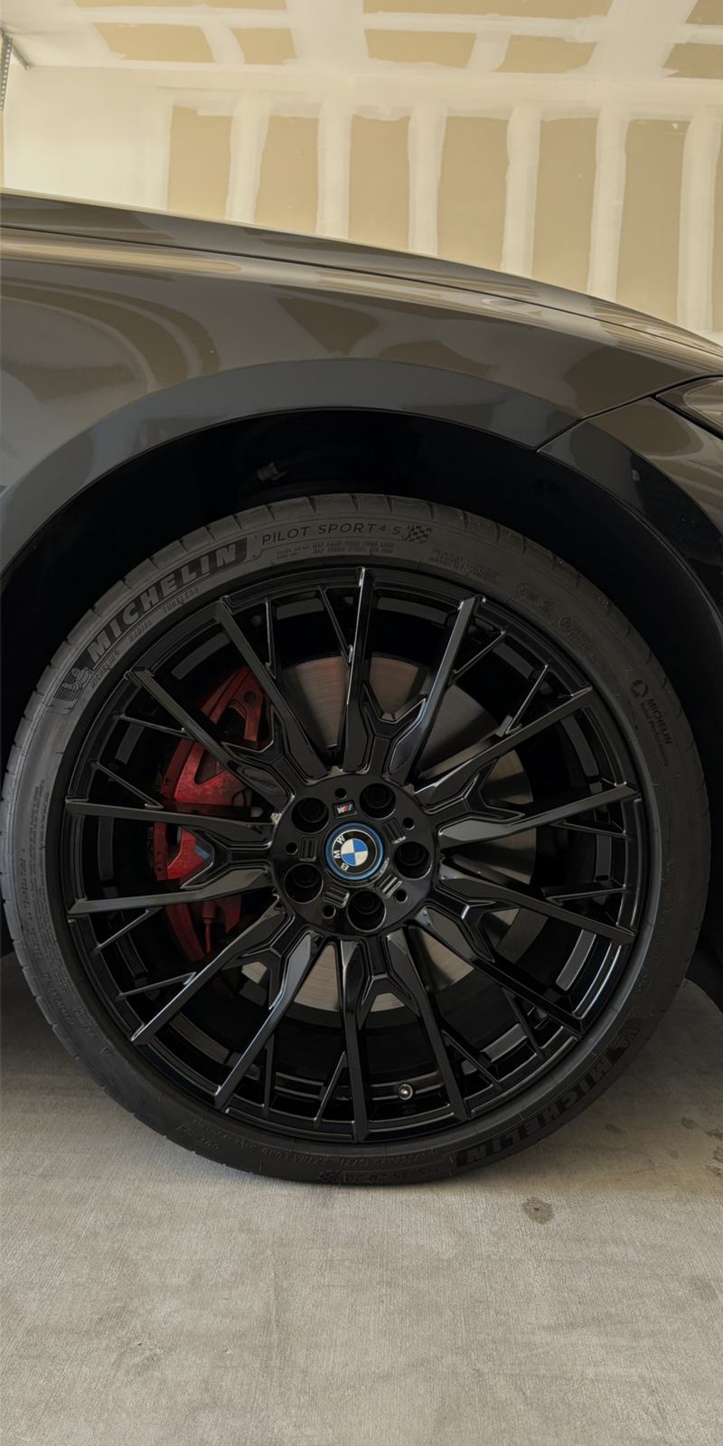 BMW M Series wheel after repair