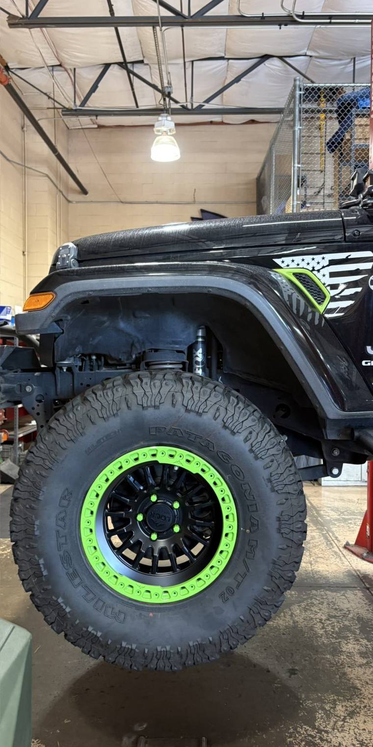 Jeep Gladiator wheel after repair