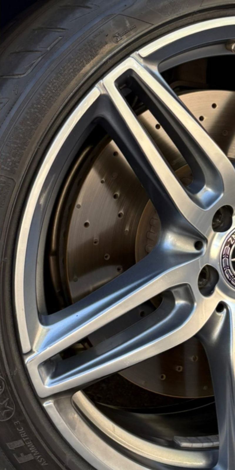 Mercedes-Benz wheel after repair