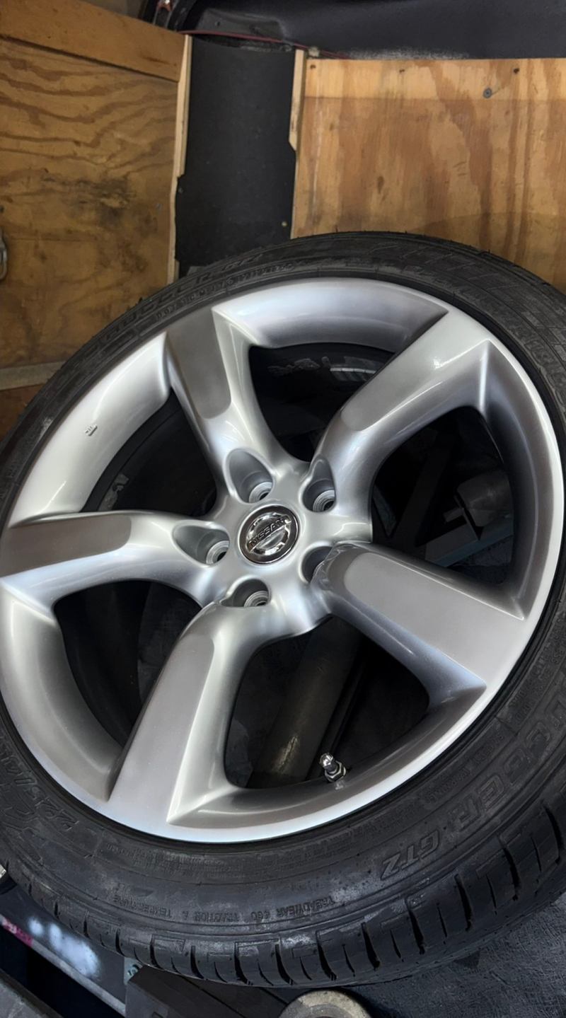 Nissan wheel after repair