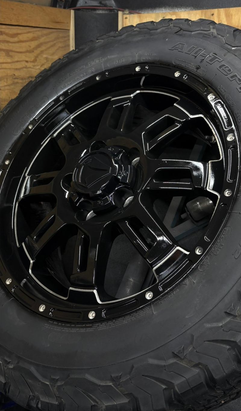 Off-Road Truck wheel after repair
