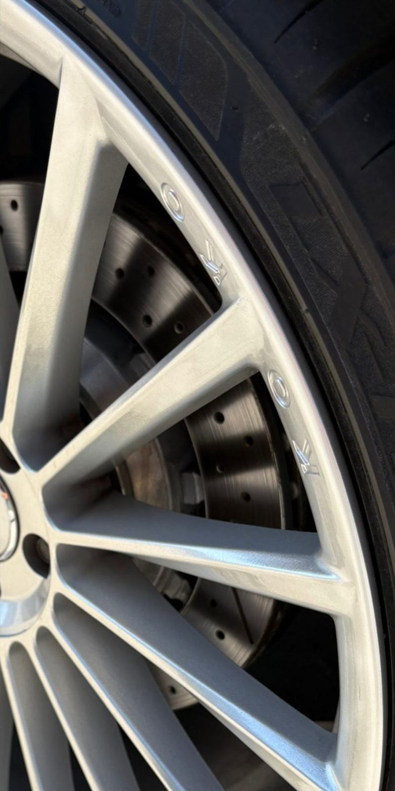 OZ Racing wheel after repair